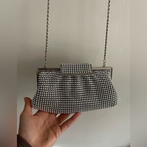 La Regale Crystal Drawstring Crossbody Bag